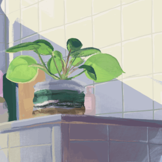 Bathroom Blooms by Annika Papke