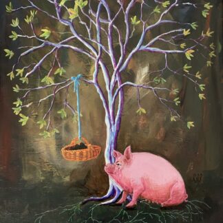Truffle Tree With Pig by Nancy M Patrick