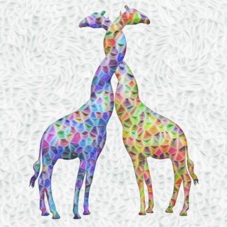Entwined Giraffes by Kip Plattoo
