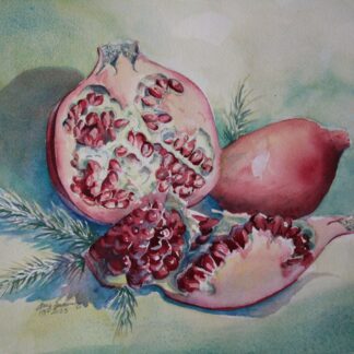 Pomegranates and Pine by Amy Browning-Dill