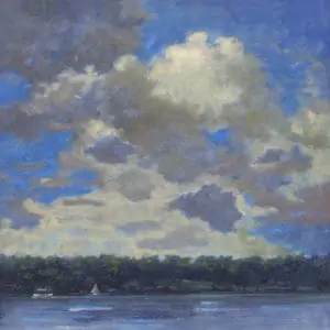 Bobbi Pratte "Storm Clouds Over Waterway"