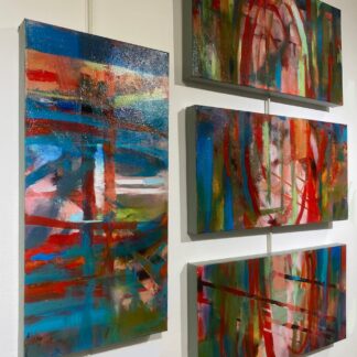 Reflection and Refraction (quadriptych) by Nancy Ramsey