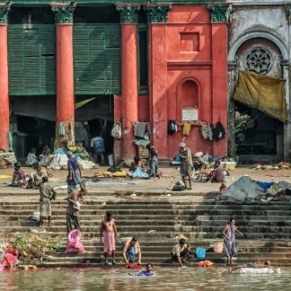 Laundry Day (on the Hooghly) by Charlie Sabin