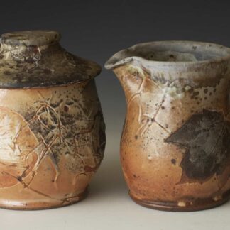 Redbud Sugar and Red Maple Creamer Set by Loren Scherbak