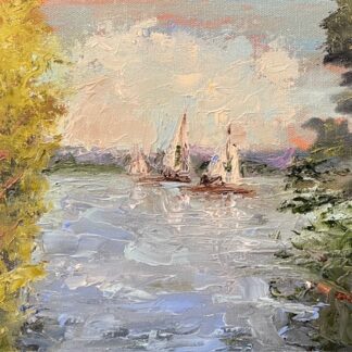 Sailing Past Old Town by Ann Wallace
