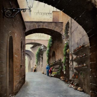Small Lane in Orvieto by Jinchen Han