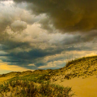 Storm Clouds Loom Over Dunes by Gloria Spellman