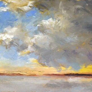 Clouds on the river by Doug Stern