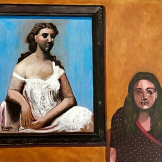 Artist's Daughter with Picasso Face by Michael Swaine