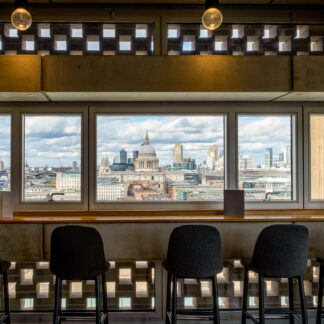 View of London from the Tate by Tina Falkenbury
