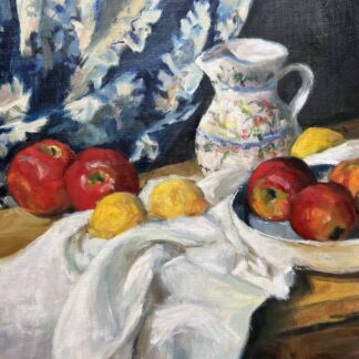 Cezanne inspiration: Bowls of Fruit by Karen Thuermer