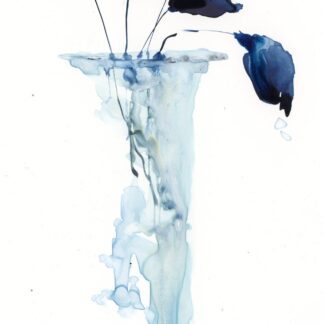 Tulips in a Vase on Yupo by Alexandra Tolstoy