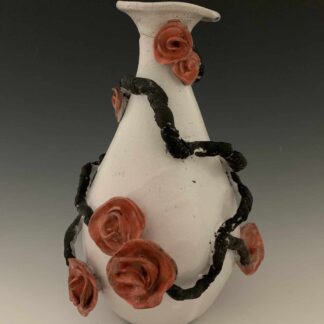 Raku Roses by Amanda Traub