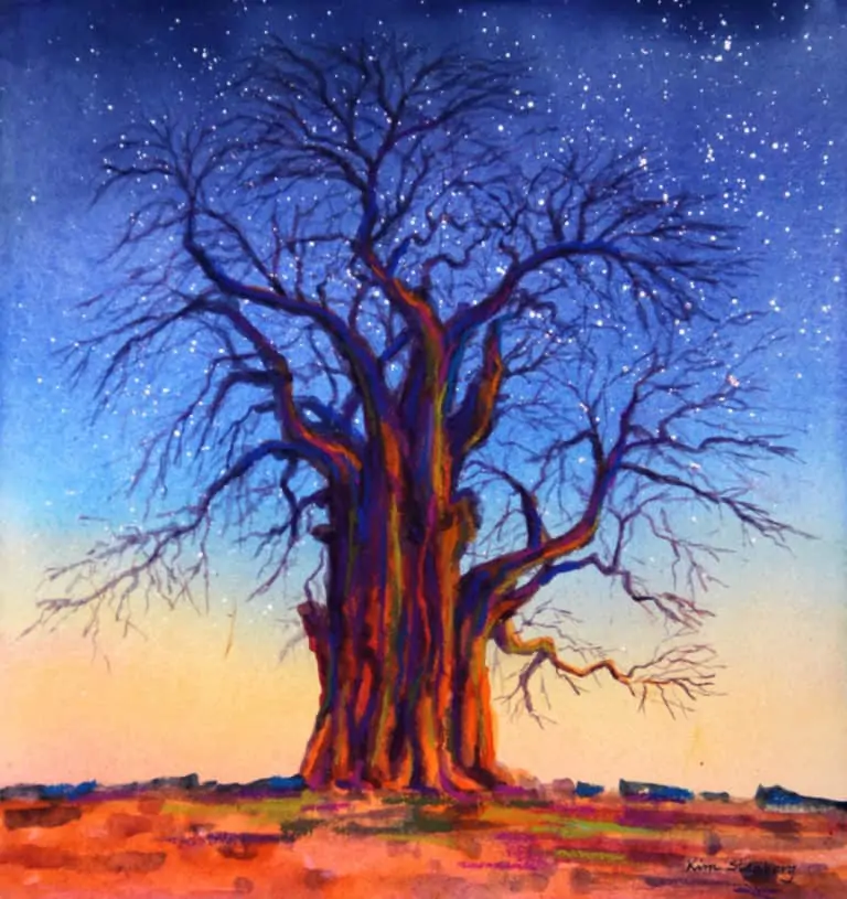Kim Stenberg "Tree of Life" Watercolor