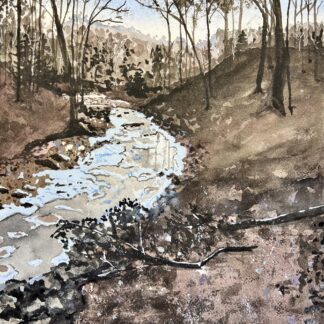 Winter Stream by Ginya Truitt Nakata
