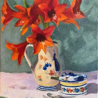 Still Life with Amaryllis by Tish Tyson