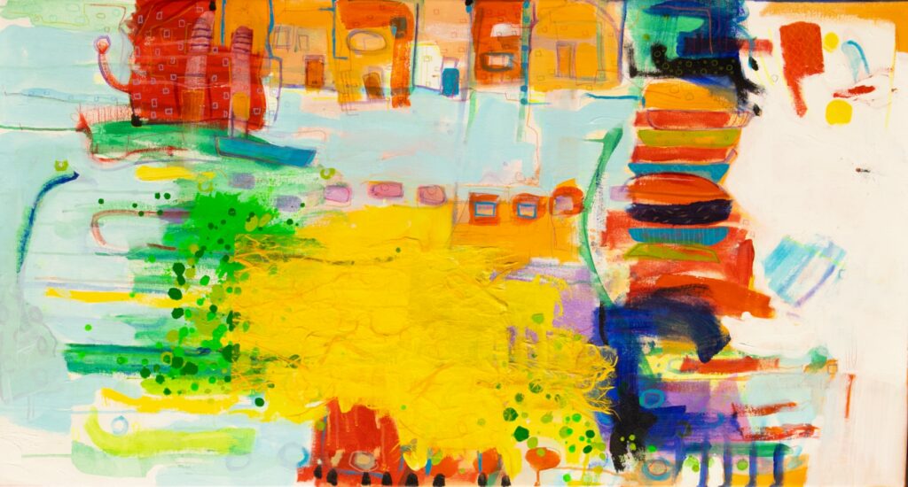 Alexandria Old Town by Khalid Alaani; Mixed media
