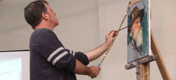 Using A Mahl Stick For Extra Painting Control - Artist Run Website