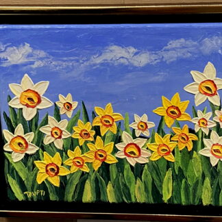 White and Yellow Daffodils by Trupti Vakharia