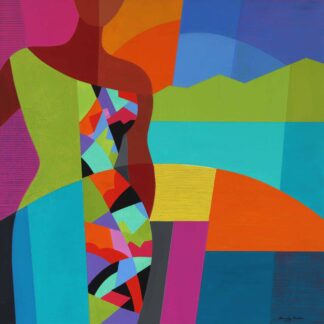Woman in Island Landscape V by Beverly Valdez