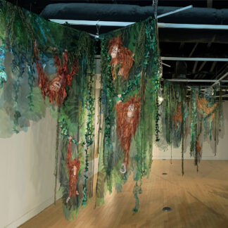 Vanishing Jungle, an installation tribute to critically endangered orangutans by Holly Cole