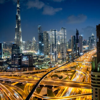 Dubai at Dusk by Wayne Guenther