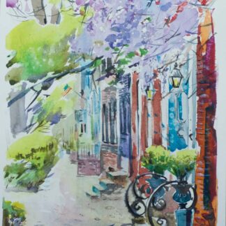 Old Town, Wisteria Time by Anna Yakubovskaya