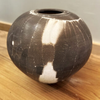 Naked Raku Vase by Nancy Zimler
