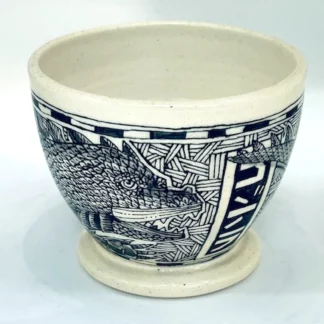 Godzilla:King of the Monster teacup by Marcel Artes Deolazo
