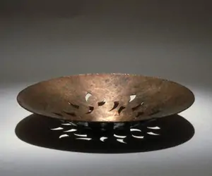 Pierced Copper Bowl by Michael Brehl