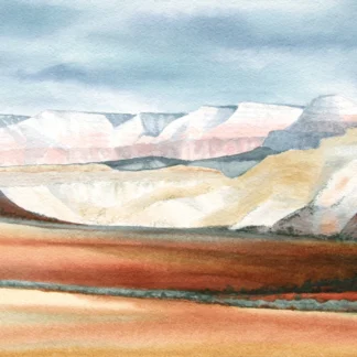 Pink and White Cliffs - Top of the Grand Staircase by Rachel Collins