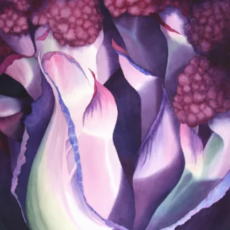 Cauliflower Drama in Purple by Rachel Collins