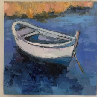 Lone Boat by Nancy Lee Davis