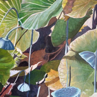 Deep in the Lotus Marsh: Jerusalem Botanical Gardens by Marina DiCarlo