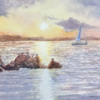 Peaceful Sunset by Irina Eaves
