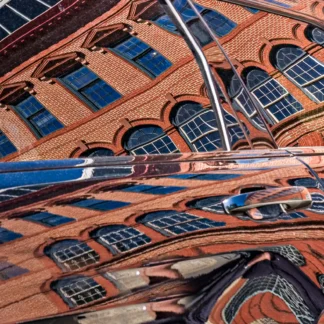 Garage Reflected in my Car by Willa Friedman