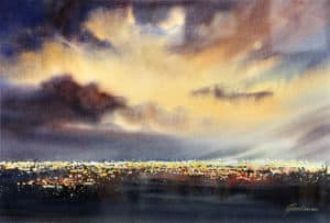 Albuquerque Night by Carolyn Grossé Gawarecki