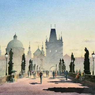 Charles Bridge, Prague by Jinchen Han