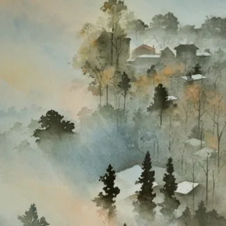 A village in the mountain by Jinchen Han