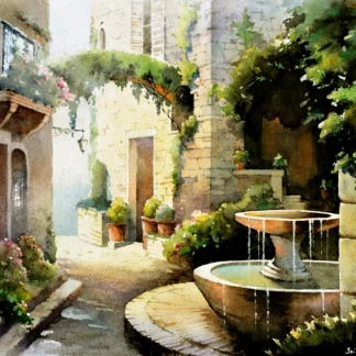Seillans, Provence by Jinchen Han