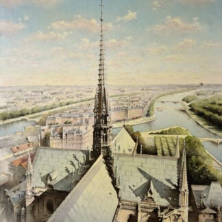 New Spire of Notre Dame, Paris by Jinchen Han
