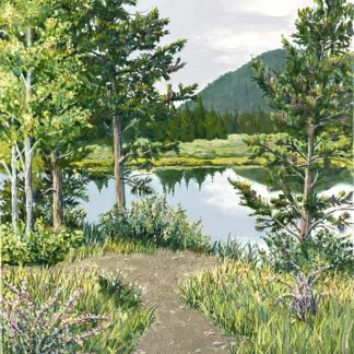 Mountain Lake by Sara Harland