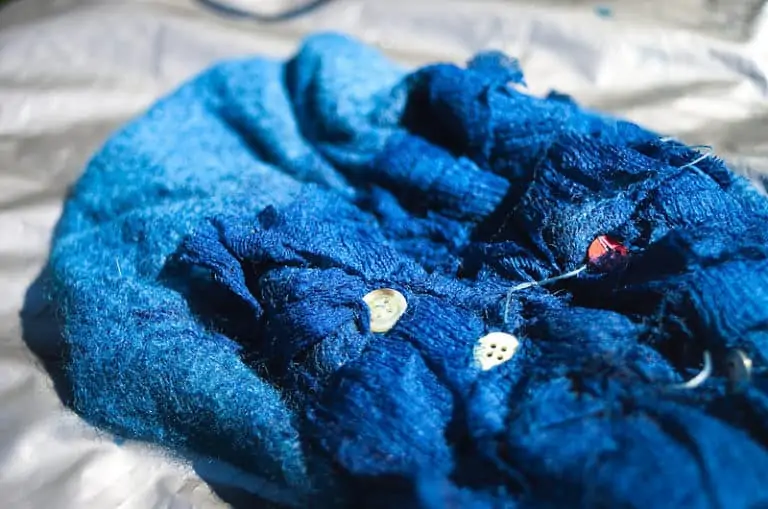 Indigo Fabric Dying by Sylvia De Mar