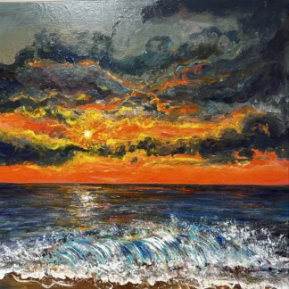 Ocean Sunrise by Karen Julihn