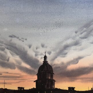Sunset over the Capitol by Ebru Karayigit