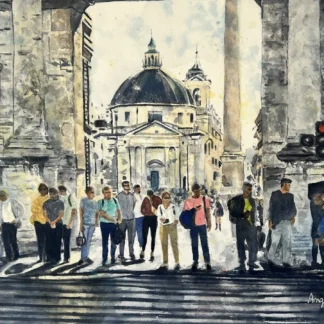Crossing at II Popolo by Angela Lacy