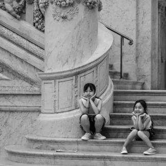 Two Little Faces by Leslie Landerkin