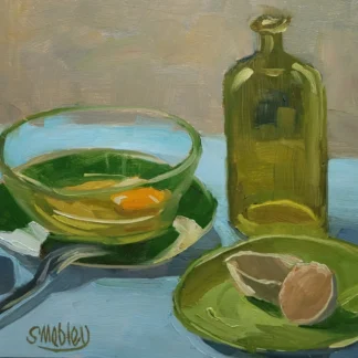 Eggs and Green Bottle by Steve Mabley