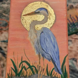 Golden Glow Heron by Julie Mason