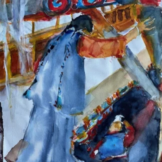 Tibetan Woman and Nun Samye Monastery, Tibet by Dale McGrath